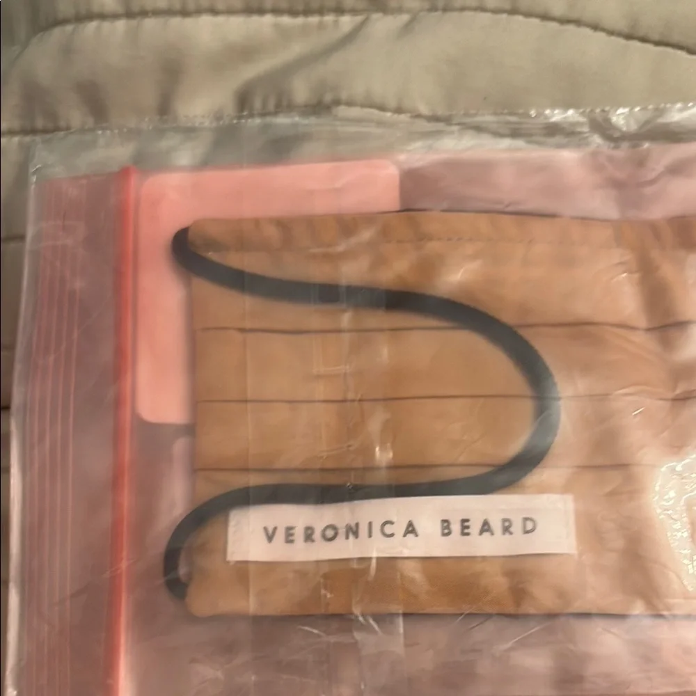 Veronica beard cheetah Leopard Print Face Mask COVID flu mask sick new logo